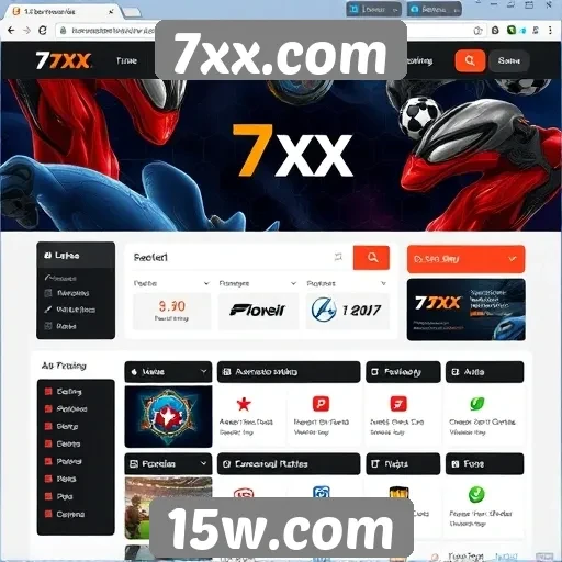 Interface do usuário do site 7xx.com e sua usabilidade